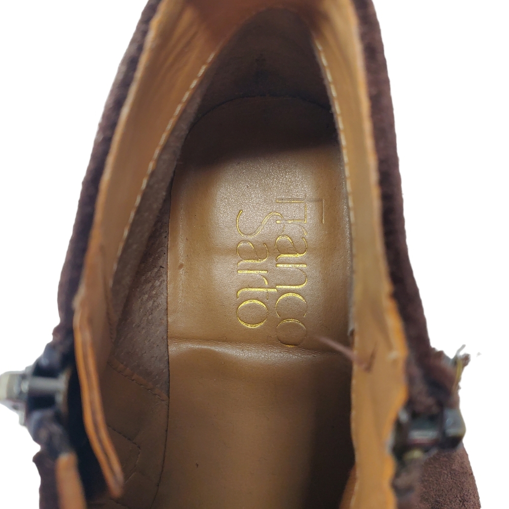 Franco Sarto 'Kaime' Genuine Leather Suede Ankle Boots Size 6.5 M - Picture 9 of 11